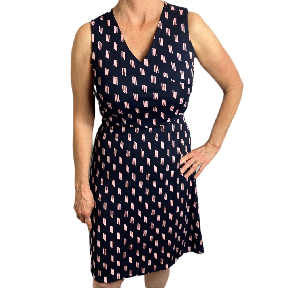 Lands’ End Dress • Pink and Navy Nautical Vibes